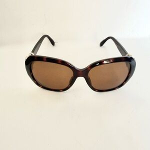 Marc Jacobs mmj306 Silver Heart Round Tortoise Shell Full Rum Sunglasses 54mm